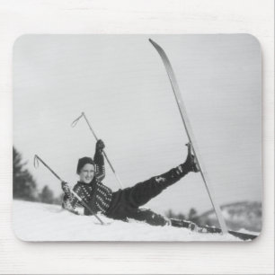 Alfombrilla De Ratón Esquiador 2 de la mujer