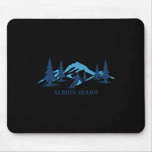 Alfombrilla De Ratón Esquiador de esquí de Albion Idaho