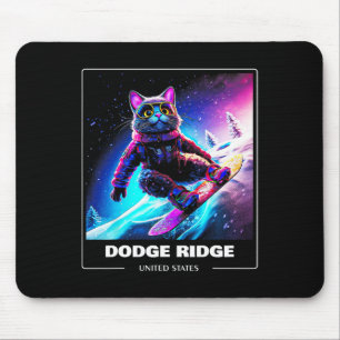 Alfombrilla De Ratón Esquiador de esquí Dodge Ridge Estados Unidos