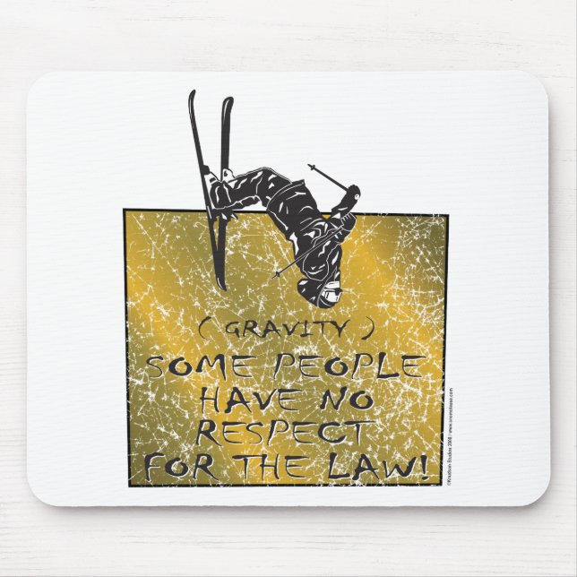 Alfombrilla De Ratón Esquiador de gravedad (Frente)