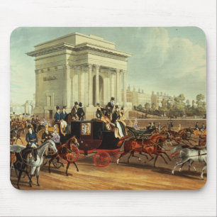 Alfombrilla De Ratón Esquina de Hyde Park, después del árbol descopado