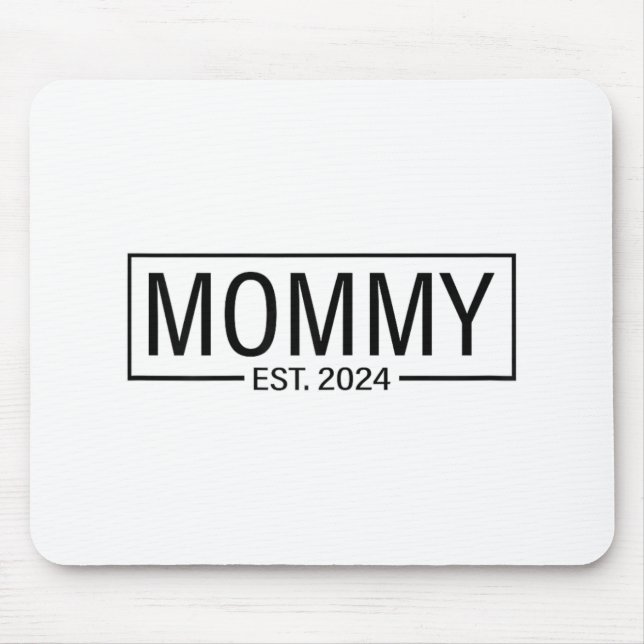 Alfombrilla De Ratón Est 2024 Próximamente Mommy 2024 Anuncio De Embara (Frente)