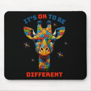 Alfombrilla De Ratón Está Bien Ser Conciencia De Autismo Diferente.