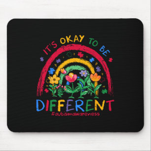 Alfombrilla De Ratón Está bien ser consciente del autismo arcoiris P
