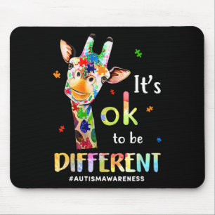 Alfombrilla De Ratón Está Bien Ser El Distinto Rompecabezas Del Autismo
