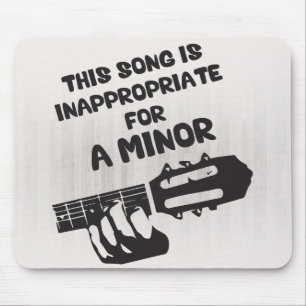 Alfombrilla De Ratón Esta Canción Es Inapropiada Para Un Menor