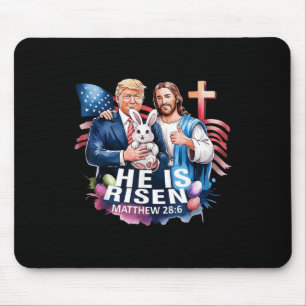 Alfombrilla De Ratón Está Creciendo Jesús Gracioso Trump Bandera Estado