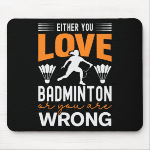Alfombrilla De Ratón Está en mi juego Dna Dminton Shuttle Racket Dminto