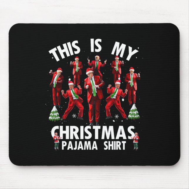 Alfombrilla De Ratón Esta es la danza Funnytrump de mis Navidades (Frente)