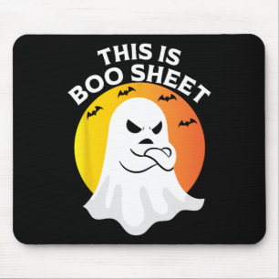 Alfombrilla De Ratón Esta Es La Hoja De Boo Ropa De Halloween Retro