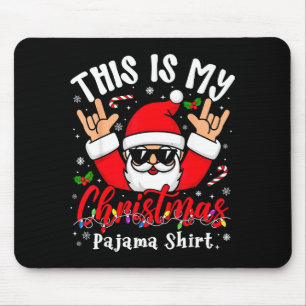 Alfombrilla De Ratón Esta Es Mi Camiseta De Pijama De Navidad Sungles S