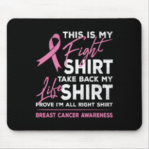 Alfombrilla De Ratón Esta es mi lucha contra el cáncer de mama Concienc