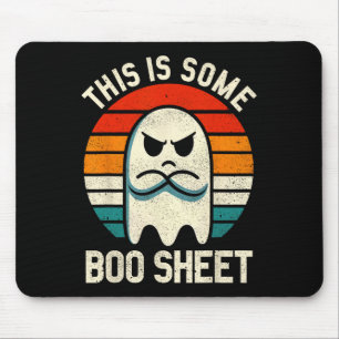 Alfombrilla De Ratón Esta Es Una Hoja De Bote Retro Halloween Fantasma 