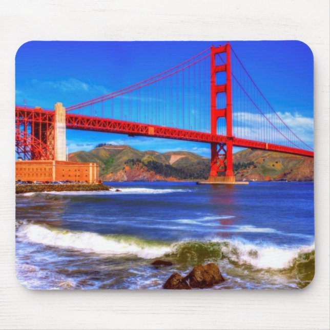 Alfombrilla De Ratón Ésta es una imagen de HDR de 3 tiros del Golden (Frente)