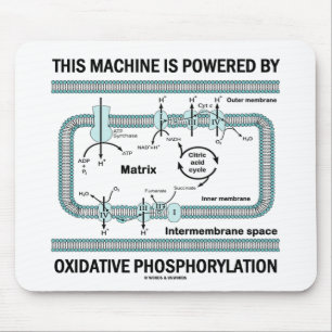 Alfombrilla De Ratón Esta Máquina Alimentada Por Fosforilación Oxidat