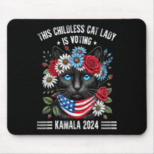 Alfombrilla De Ratón Esta señorita de gato sin hijos está votando por K