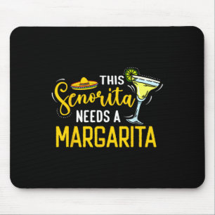 Alfombrilla De Ratón Esta Señorita Necesita Una Margarita México Fiesta