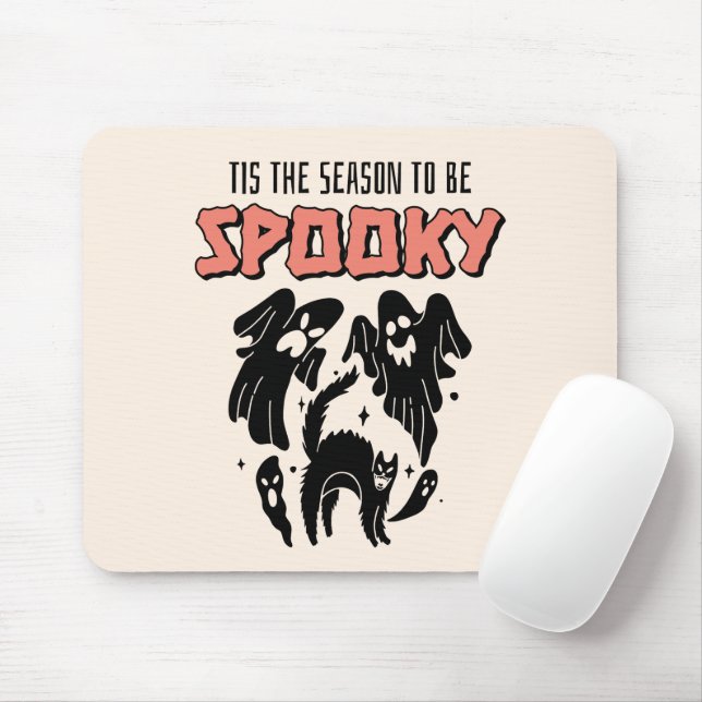 Alfombrilla De Ratón Esta temporada será la espeluznante Halloween (Con ratón)