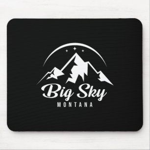Alfombrilla De Ratón Estación de esquí Big Sky Montana Esquí Snowboard