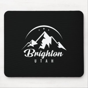 Alfombrilla De Ratón Estación de esquí Brighton Utah Esquí Snowboard