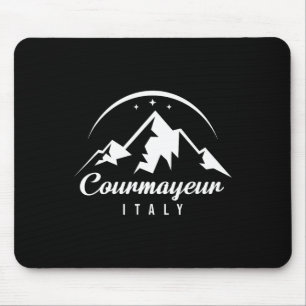 Alfombrilla De Ratón Estación de esquí Courmayeur Italia Esquí Snowboar