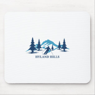 Alfombrilla De Ratón Estación de esquí Hyland Hills Minnesota Esquí _1