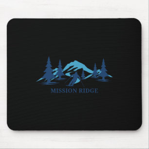 Alfombrilla De Ratón Estación de esquí Mission Ridge Washington Esquiad