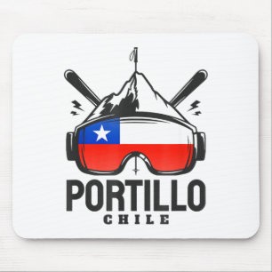 Alfombrilla De Ratón estación de esquí Portillo chile esquí retro