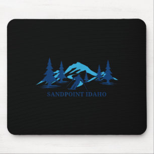 Alfombrilla De Ratón estación de esquí sandpoint idaho esquiador de esq