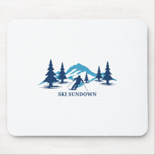 Alfombrilla De Ratón Estación de esquí Ski Sundown Connecticut Esquiado