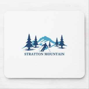 Alfombrilla De Ratón Estación de esquí Stratton Mountain Vermont Esquia