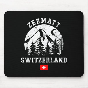 Alfombrilla De Ratón Estación de esquí Zermatt Suiza Alpes Esquí alpino