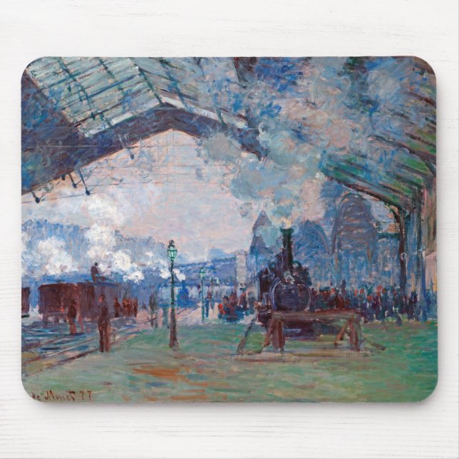 Alfombrilla De Ratón Estación de Saint-Lazare, Monet (Frente)