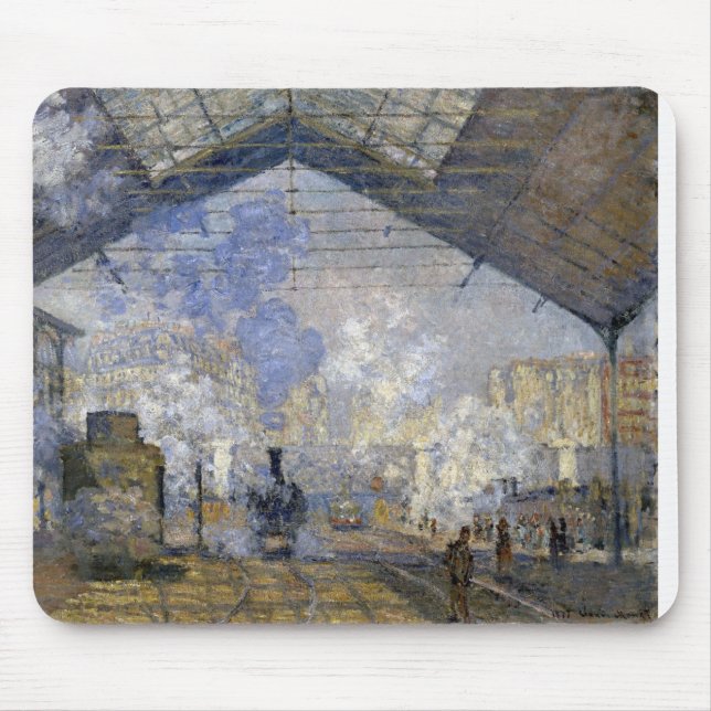 Alfombrilla De Ratón Estación de Saint-Lazare, Monet (Frente)