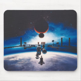 Alfombrilla De Ratón Estación espacial de la libertad Mousepad