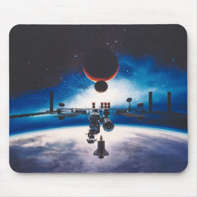 Alfombrilla De Ratón Estación espacial de la libertad Mousepad (Frente)