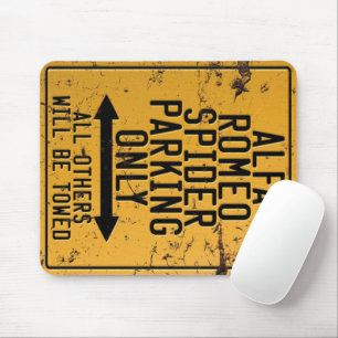 Alfombrilla De Ratón Estacionamiento Alfa Romeo Spider solamente