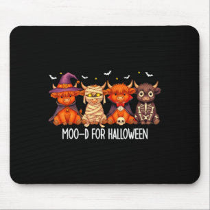 Alfombrilla De Ratón Estado de ánimo para Halloween Boo Fantasma Vaca H