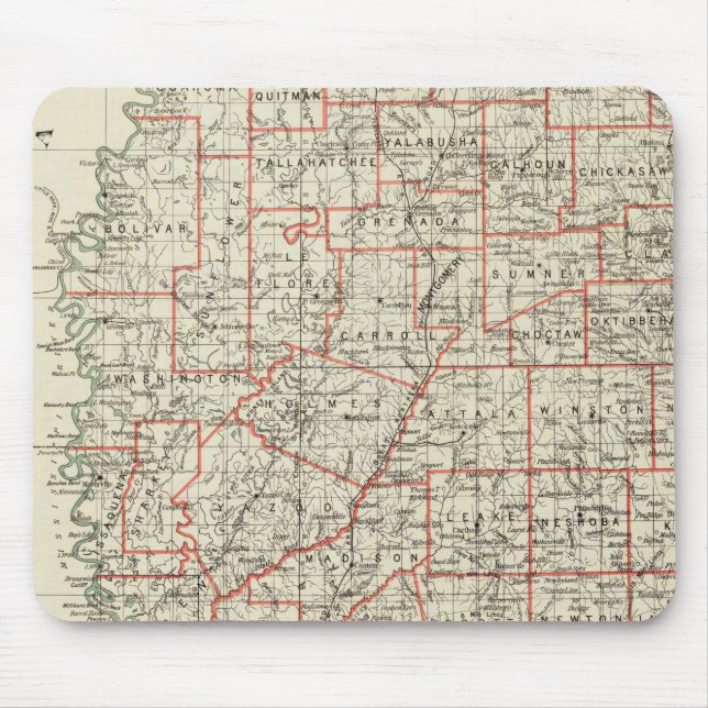 Alfombrilla De Ratón Estado de Misisipi (Frente)