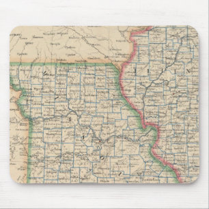 Alfombrilla De Ratón Estados de Illinois, Misuri y Arkansas