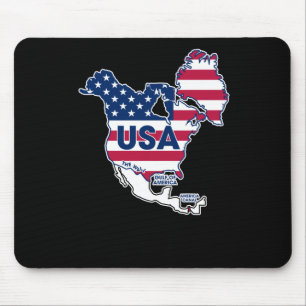 Alfombrilla De Ratón Estados Unidos = Groenlandia + Canadá + Golfo + Ca