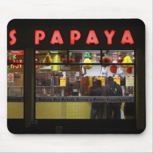 Alfombrilla De Ratón Estados Unidos, Nueva York. Gray's Papaya: ventana