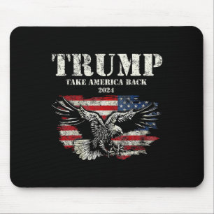 Alfombrilla De Ratón Estados Unidos respaldó a la bandera estadounidens