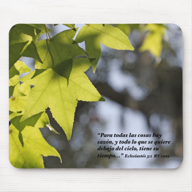 Alfombrilla De Ratón Estafa Hojas del 3:1 de Eclesiastes (Frente)