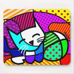 Alfombrilla De Ratón Estallido de Gato
