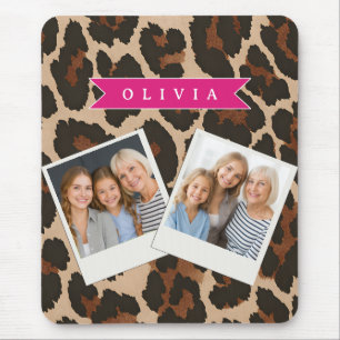 Alfombrilla De Ratón Estampado Animal Chic Personalizado de Leopardo Ro