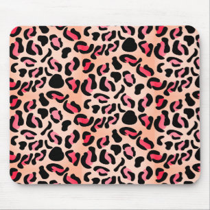 Alfombrilla De Ratón Estampado animal de patrón de leopardo moderno