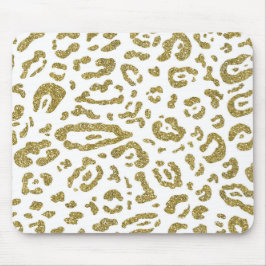 Alfombrilla De Ratón Estampado Animal Leopardo Guepardo Blanco Brillo D