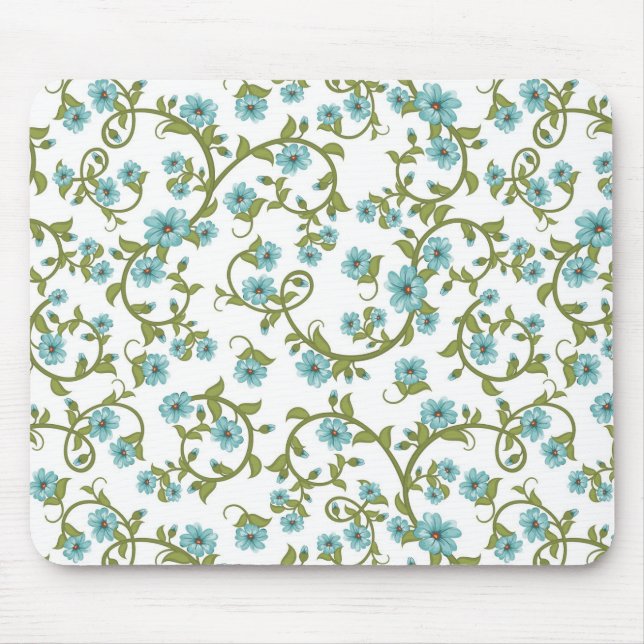 Alfombrilla De Ratón Estampado de flores (Frente)