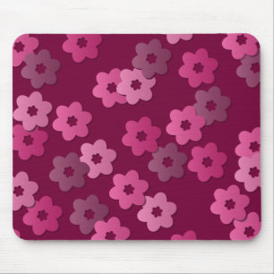 Alfombrilla De Ratón Estampado de flores retro Mousepad